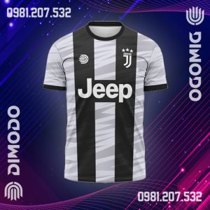 Mẫu Áo Juventus Tự Thiết Kế Màu Xám Đẹp Và Độc - Mã Ju01 - Dimodo Sport