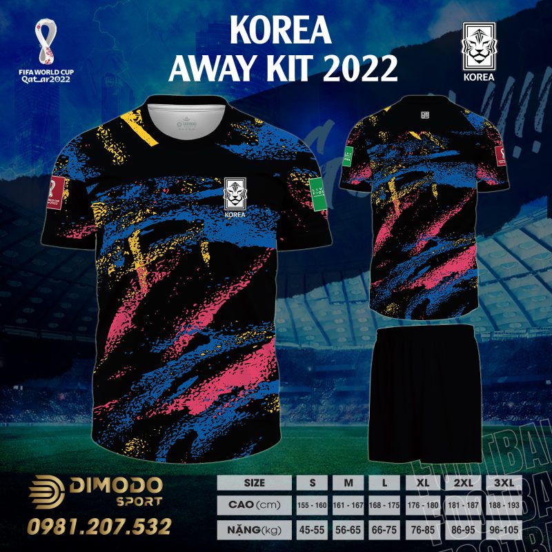 Để tiếp thêm tinh thần thi đấu dành cho đội bóng thì mẫu áo đội tuyển Hàn Quốc sân khách World Cup 2022 đẹp xuất sắc sẽ không thể thiếu trong hành trang đồng hành cùng thần tượng. Hãy cập nhật ngay cho mình cùng người thân mẫu áo siêu hót trên ngay hôm nay tại Dimodo Sport nhé bạn!