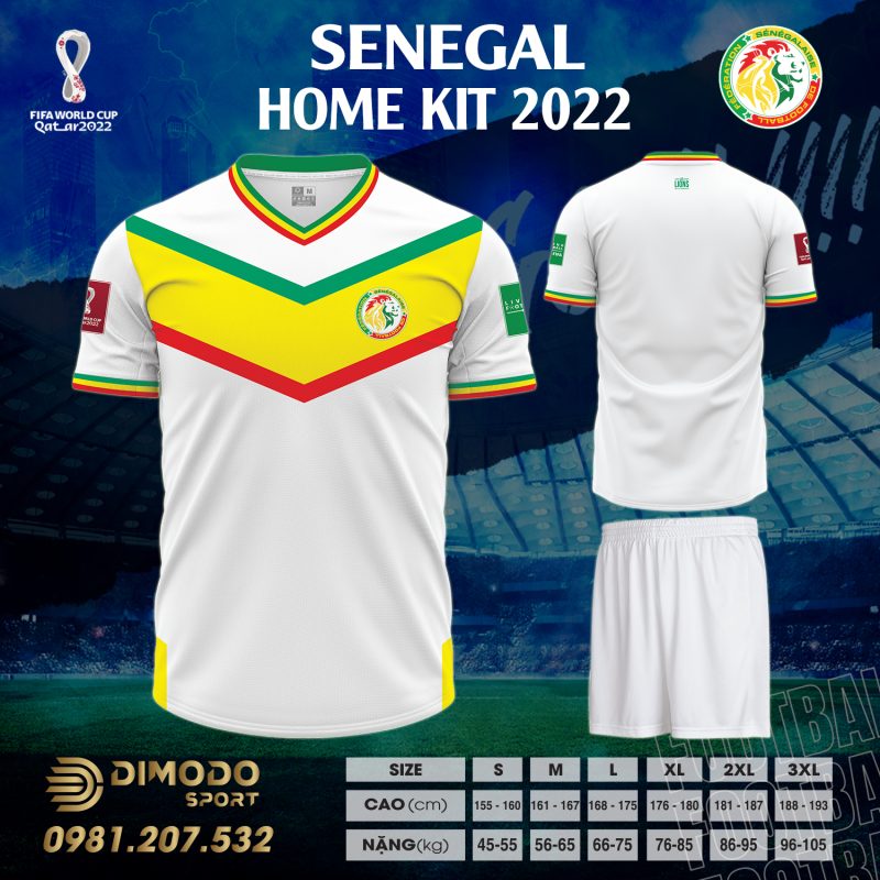 Áo đội tuyển Senegal sân nhà World Cup 2022 không chỉ tạo ra sự phá cách trong thiết kế xuất hiện trên áo đấu mà chúng tôi còn tạo ra những họa tiết khá đẹp mắt nữa.