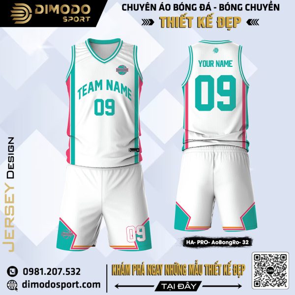 Mẫu áo bóng rổ ấn tượng