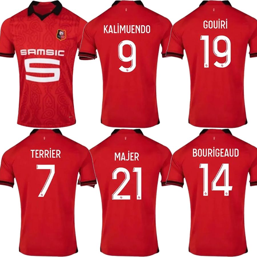 Mẫu font số đẹp cho áo Rennes 2023 - 2024